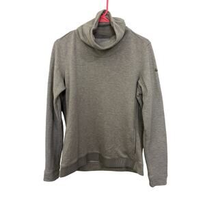 Nike Women’s Gray Dri-Fit Cowl Neck Sweatshirt Size Medium Swoosh Athleisure